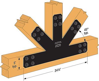 Simpson Strong-Tie Outdoor Accents - Avant Arch Gable Plate Simpson Strong-Tie Outdoor Accents - Avant Arch Gable Plate