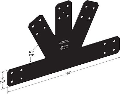 Simpson Strong-Tie Outdoor Accents - Avant Arch Gable Plate Simpson Strong-Tie Outdoor Accents - Avant Arch Gable Plate