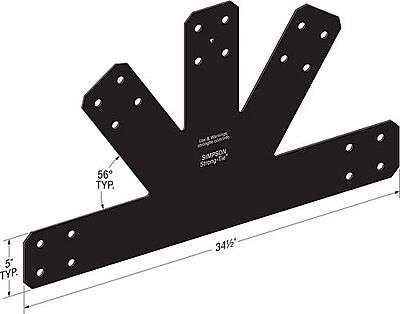 Simpson Strong-Tie Outdoor Accents - Avant Arch Gable Plate Simpson Strong-Tie Outdoor Accents - Avant Arch Gable Plate