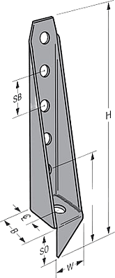 Simpson Strong-Tie Wood Conn - Holdown & Tension Ties - Bolted Holdown HD Simpson Strong-Tie Wood Conn - Holdown & Tension Ties - Bolted Holdown HD