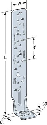 Simpson Strong-Tie Wood Conn - Holdown & Tension Ties - Tension Tie LTT Simpson Strong-Tie Wood Conn - Holdown & Tension Ties - Tension Tie LTT