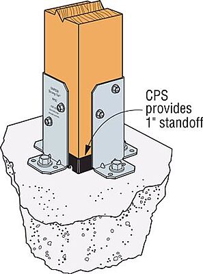 Simpson Strong-Tie Retrofit Post Base Zmax Simpson Strong-Tie Retrofit Post Base Zmax