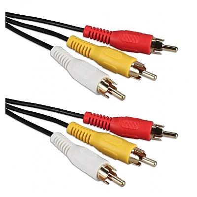Cable 3 RCA Mâle Vers Mâle 10 PI ( 3 M )
