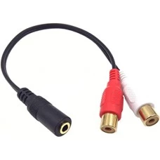 Cable Audio 3.5 mm Vers 2 RCA Femelle