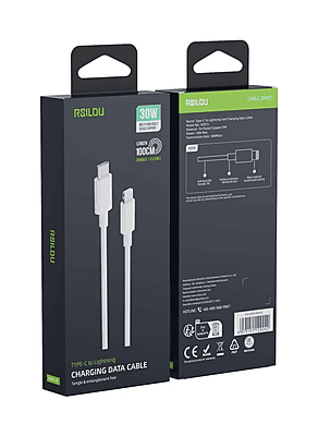 Cable Chargeur Lightning Vers USB Type C 30W 2M RSILOU