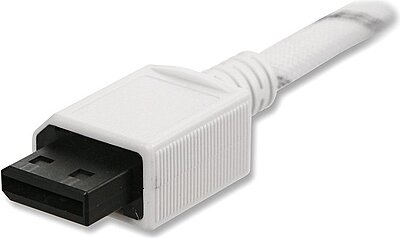 Cable Composant Audio vidéo ED (Gaine Tressée) Pour WII Et WII U  3.2 Pi 1.8 M
