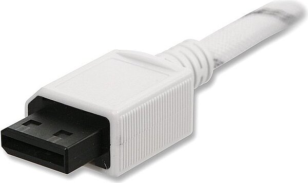 Cable Composant Audio vidéo ED (Gaine Tressée) Pour WII Et WII U 3.2 Pi 1.8 M