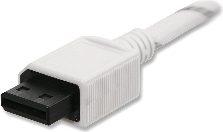 Cable Composant Audio vidéo ED (Gaine Tressée) Pour WII Et WII U  3.2 Pi 1.8 M