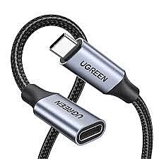 Cable D'extension USB Type C 6 Pi Tresse Noir