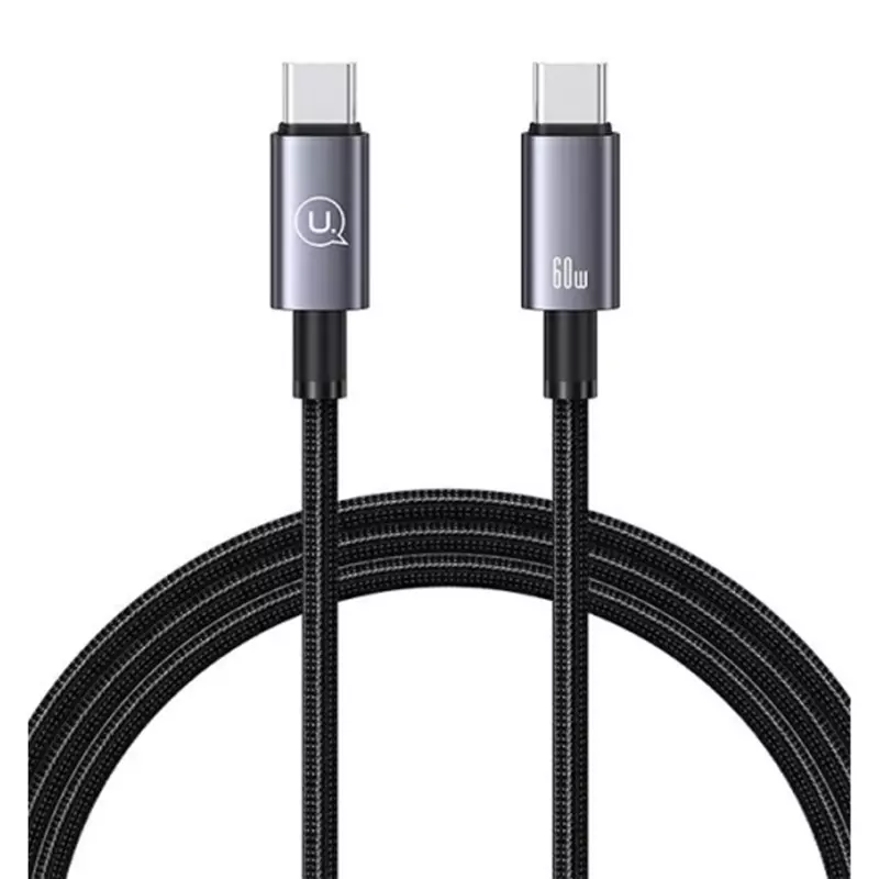 USAMS USB C-C Braided Cable 60W 1.2M USSJ661
