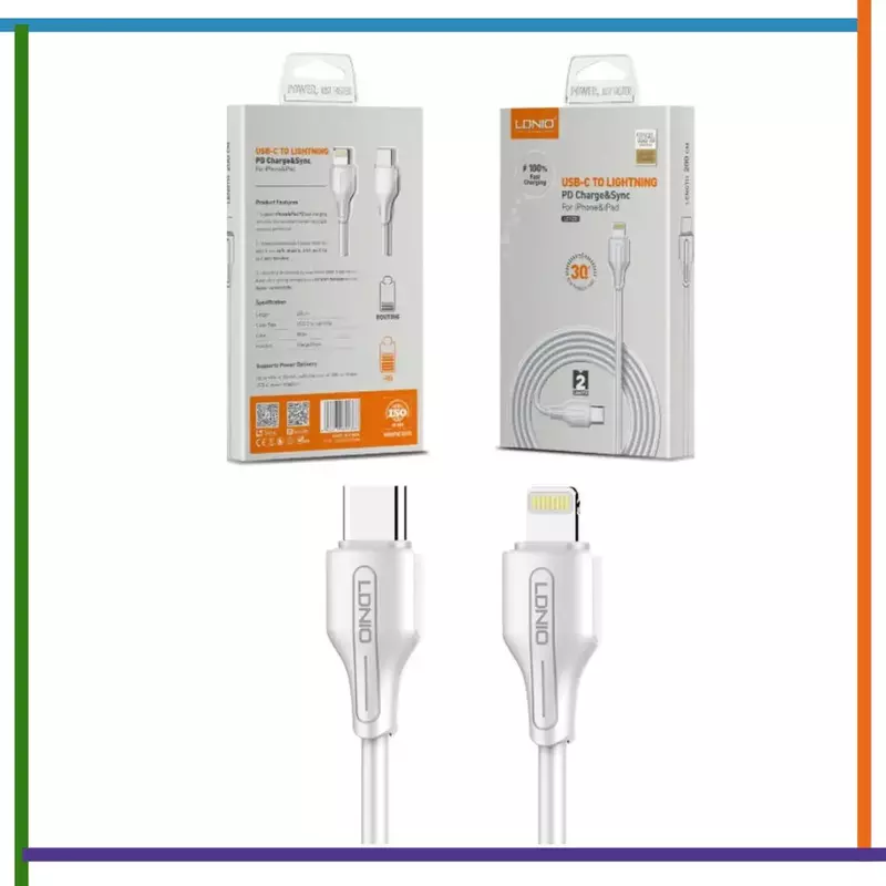 Cable LDNIO LC1211 30w C a lightning