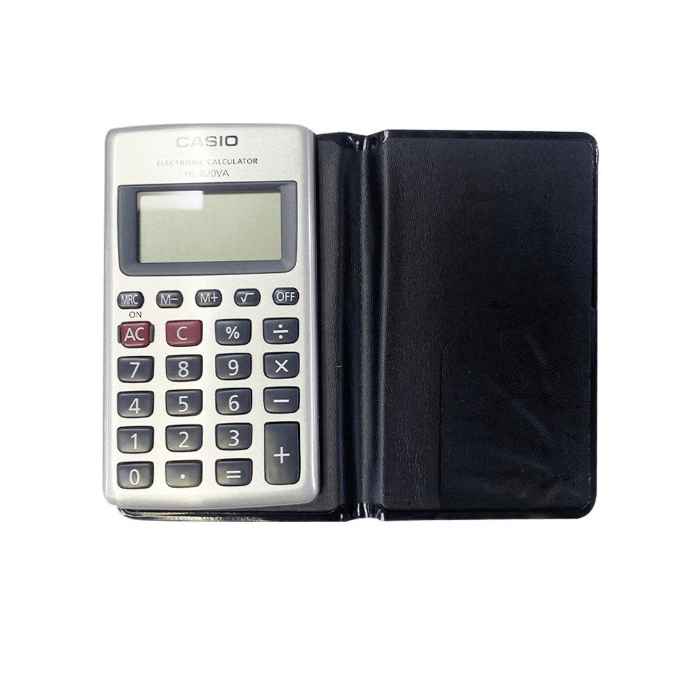 Calculadora de Bolsillo CASIO básica de 8 dígitos (Con estuche)