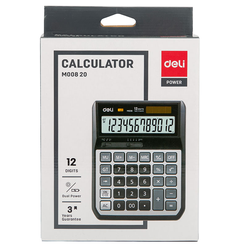 DELI Calculator - Grey
