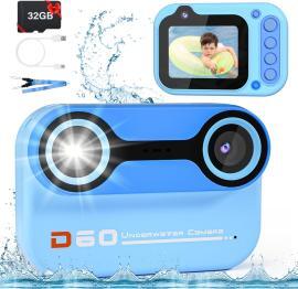 Camera Pour Enfant Waterproof Bleu