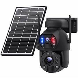 Camera Solaire de Securite Exterieure 4G 6 MP Optical Zoom 20X PTZ