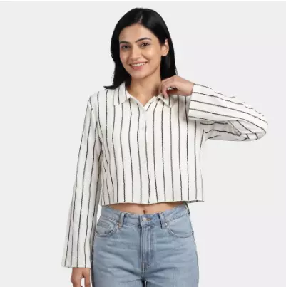 CAMISA CLÁSICA BLANCA PARA MUJER LUCKY CHARM