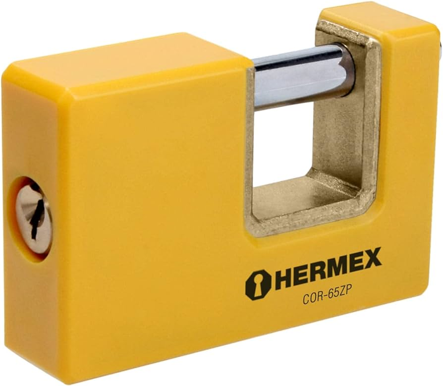 Candado antipalanca, 65mm, cuerpo metálico, Hermex Basic - COR-65ZP / 22514