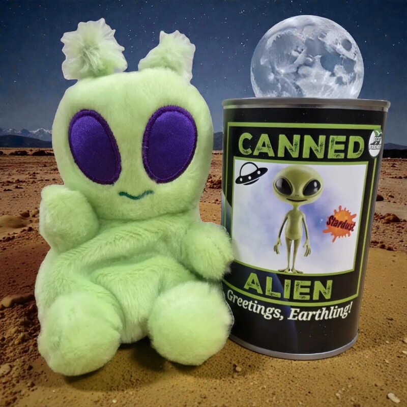 Canned Alien Stuffed Plush