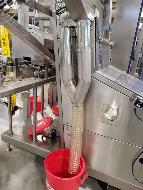 Capcade Discharge Chute