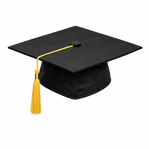 Unisex Black Graduation Cap – Classic Academic Headwear