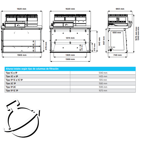 Captair 633 Smart Cabinas de fi ltración