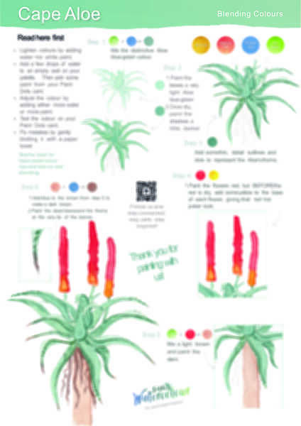 Cape Aloe Instruction Poster