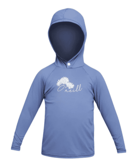 5327GOA-BIC | GIRLS TODDLER SPF HOODED LS RASH TEE | 2 | Bic Blue Ice |  | Niño | ONEILL