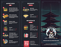 Graphic Design - Menu Design (Per Page)