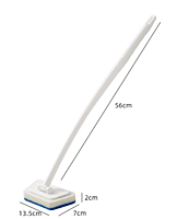 Brosse à long manche amovible