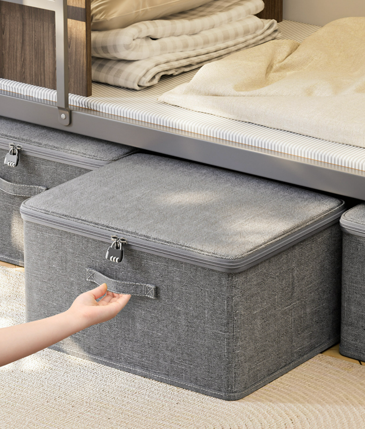 BOITE DE RANGEMENT AVEC VERROUILLAGE