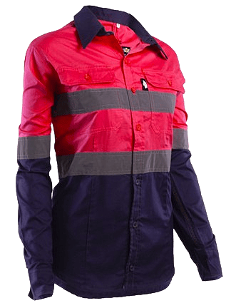 Hi-Viz Vented Workshirt Ladies