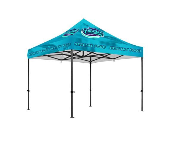 Gazebo 3 x 3m, Dye Sub, Deluxe Steel, Complete