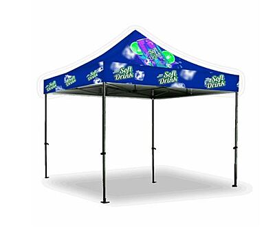 Gazebo 3 x 3m, Dye Sub, Econo Steel, Complete