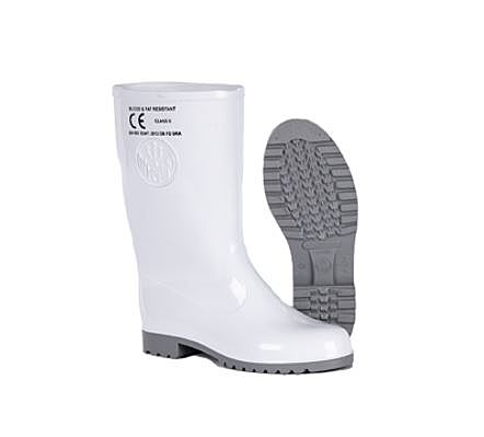 Marina White Grey Gumboot