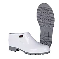 Marina White Grey Slip-on Shoe