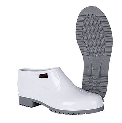 Marina White Grey Slip-on Shoe