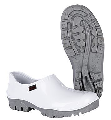 Shova White Grey Slip-on Shoe