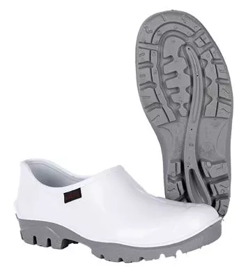 Shova White Grey Slip-on Shoe