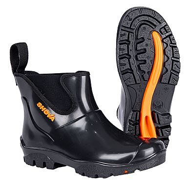 Shova Black Chelsea Ankle Gumboot