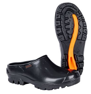 Shova Black Slip-on Clog