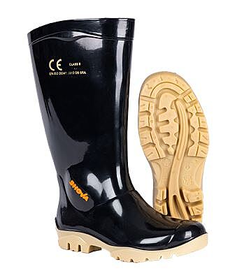 Shova Black Ivory Gumboot