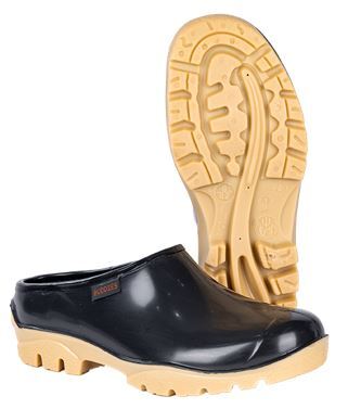 Shova Black Ivory Slip-on Clog
