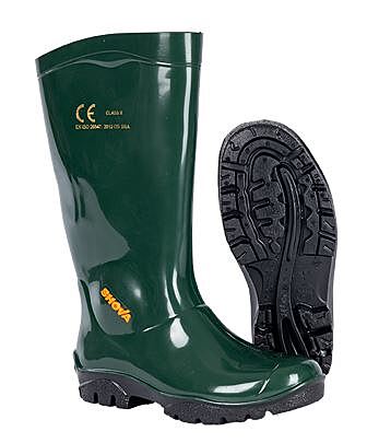 Shova Green Black Gumboot