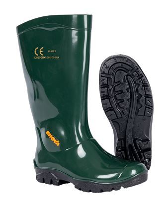 Shova Green Black Gumboot