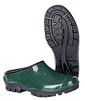 Shova Green Black Slip-on Clog