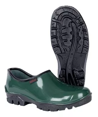 Shova Green Black Slip-on Shoe