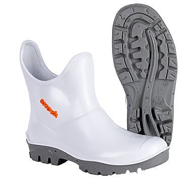 Shova White Grey Fishing Gumboot
