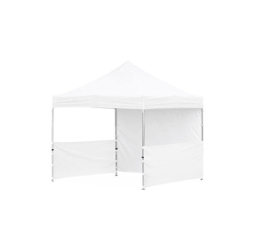 3m x 3m Gazebo Steel Frame - 2 Half-Wall - 1 Full-Wall