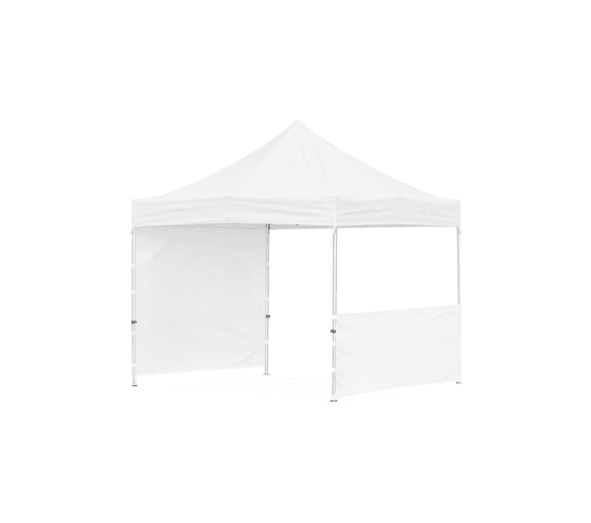 3m X 3m Gazebo Aluminium Frame - 1 Half-Wall - 1 Full-Wall