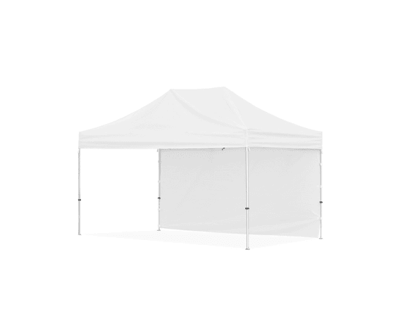 4.5m x 3m Gazebo Steel Frame - 1 L/Full-Wall